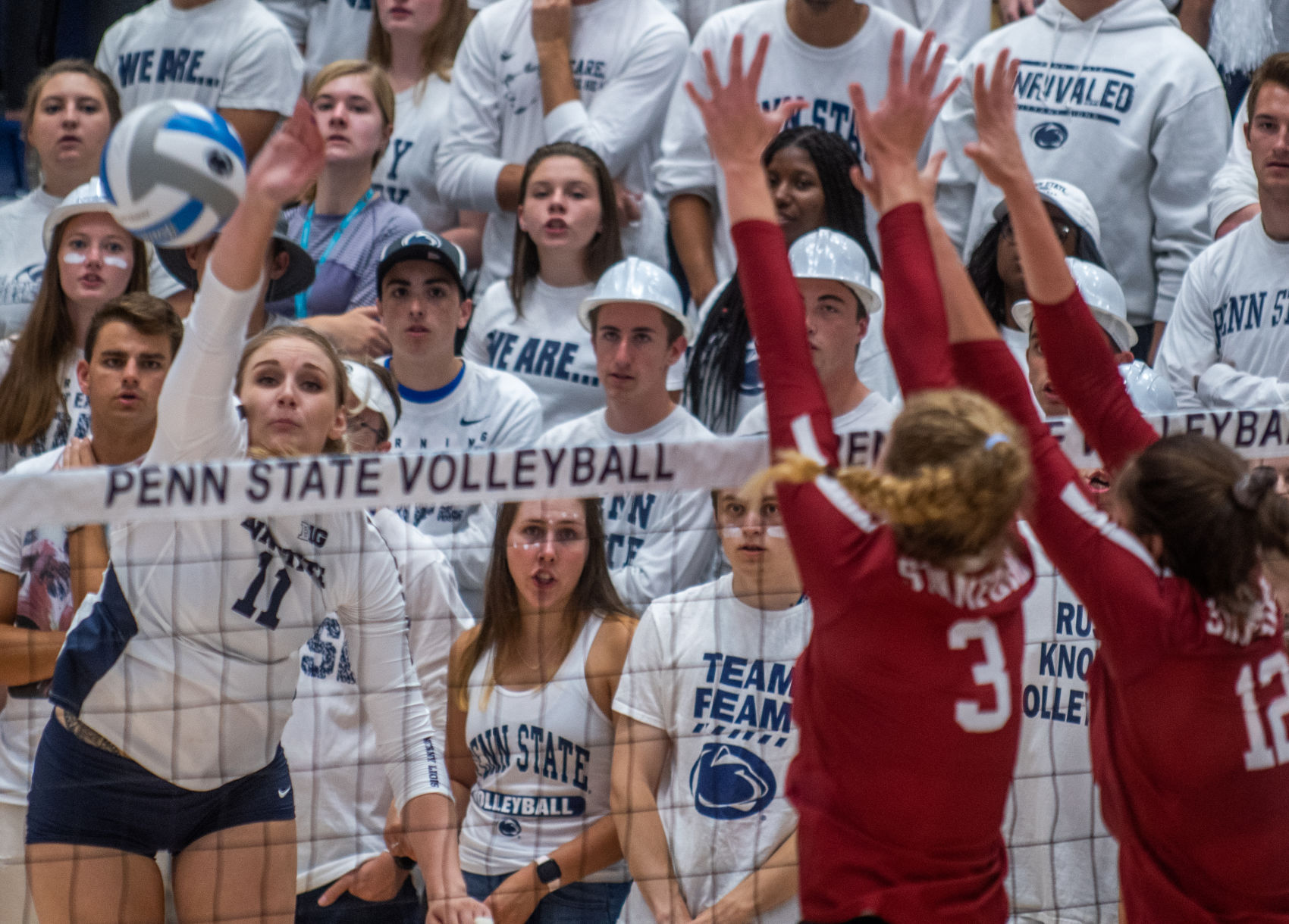 Penn State women's volleyball vs Stanford, Tori Gorrell (11) spike